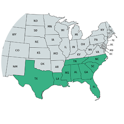 Southeast Map